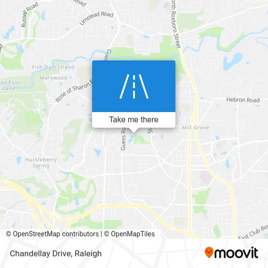 Chandellay Drive map