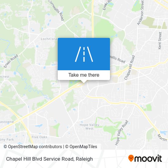 Chapel Hill Blvd Service Road map