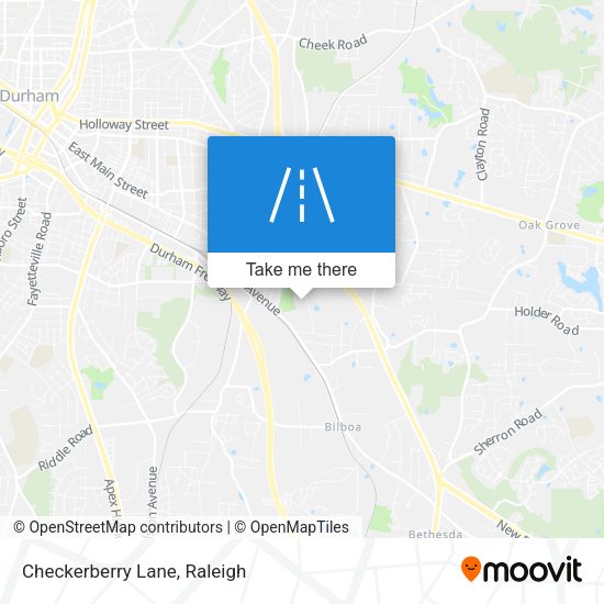Mapa de Checkerberry Lane