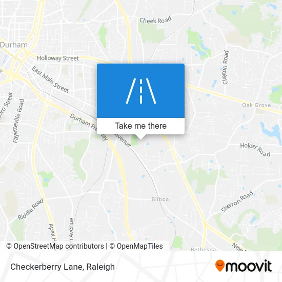 Checkerberry Lane map