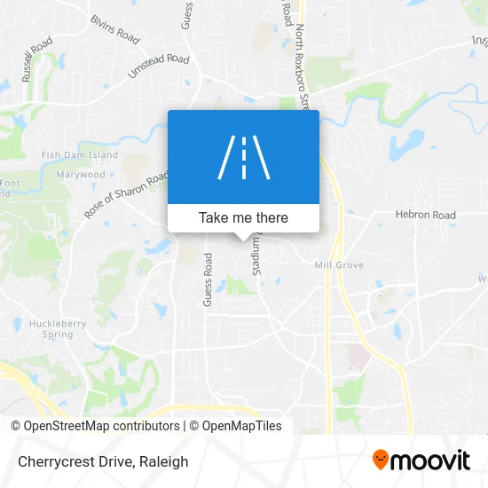 Cherrycrest Drive map