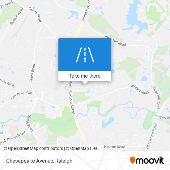 Chesapeake Avenue map