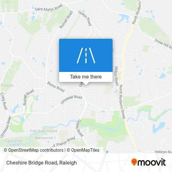 Cheshire Bridge Road map