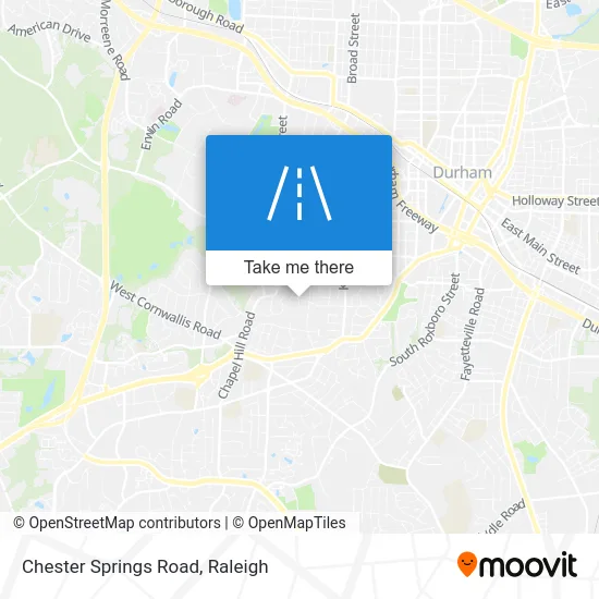 Chester Springs Road map