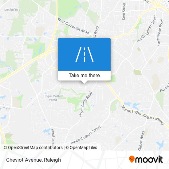 Cheviot Avenue map