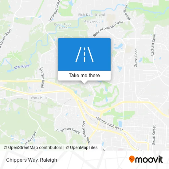 Chippers Way map