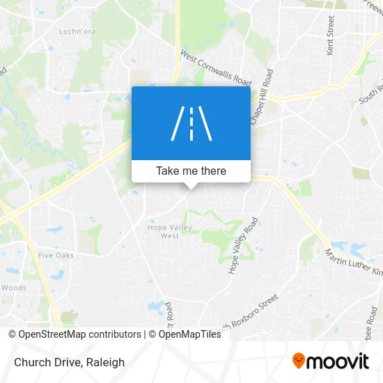 Church Drive map
