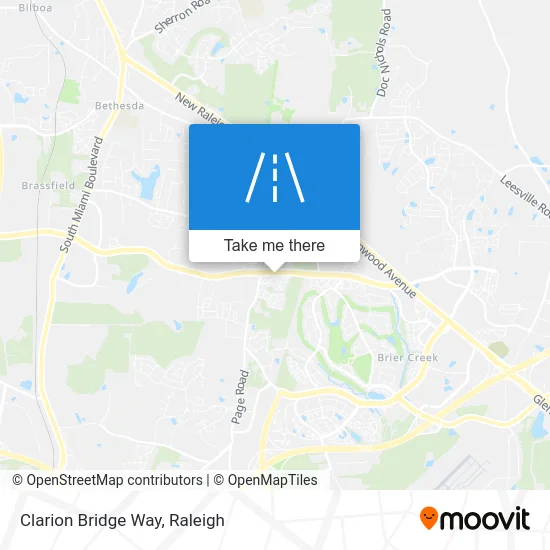 Clarion Bridge Way map