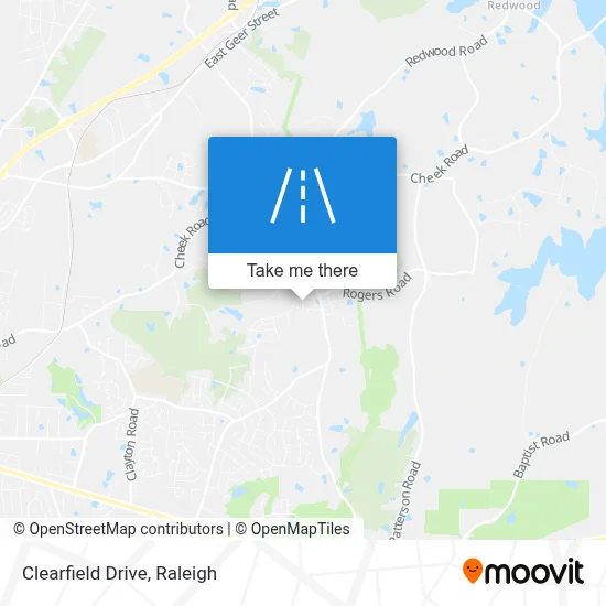 Clearfield Drive map