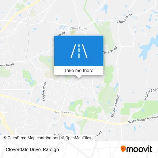 Cloverdale Drive map