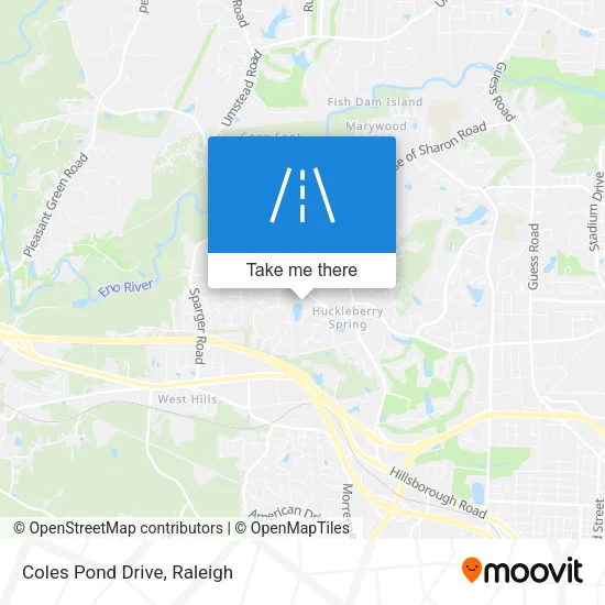 Coles Pond Drive map