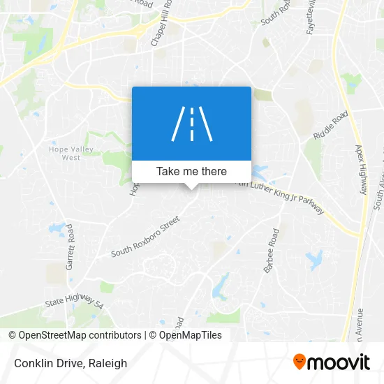 Conklin Drive map