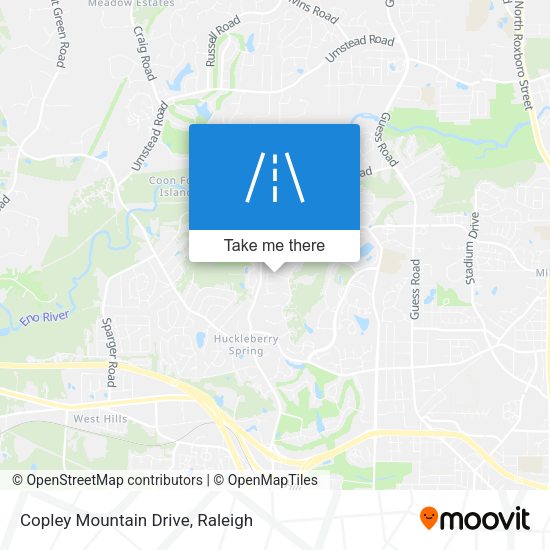 Mapa de Copley Mountain Drive