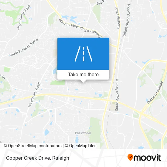 Copper Creek Drive map