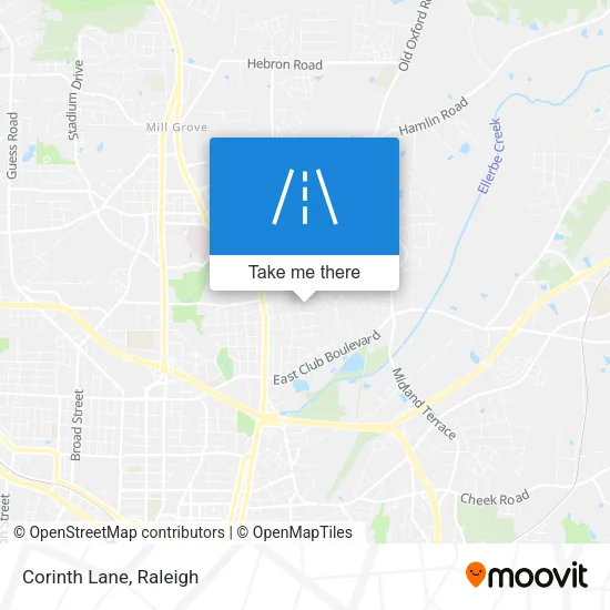 Corinth Lane map