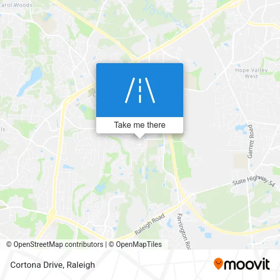 Cortona Drive map