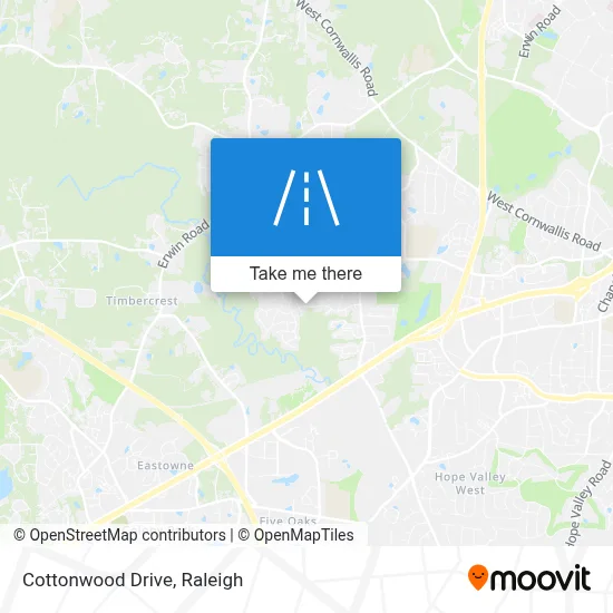 Cottonwood Drive map