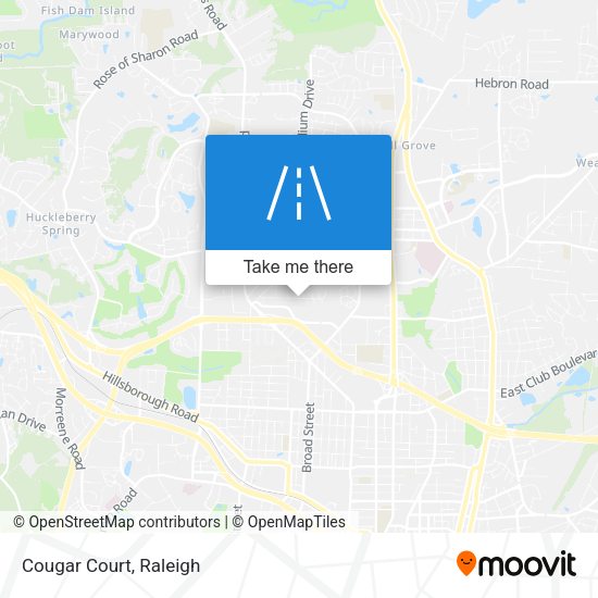 Mapa de Cougar Court