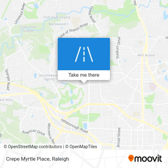 Crepe Myrtle Place map