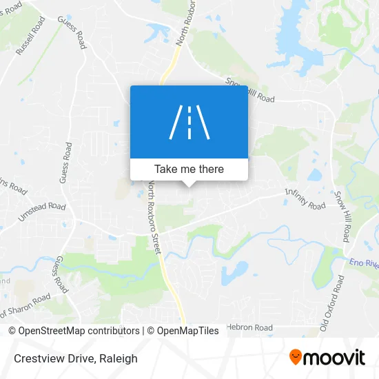 Crestview Drive map
