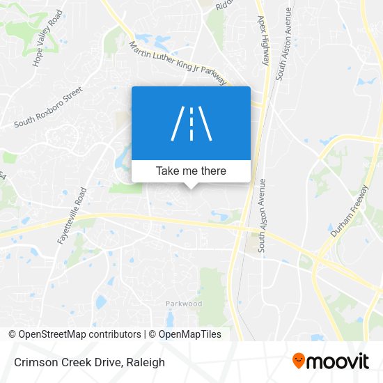 Mapa de Crimson Creek Drive