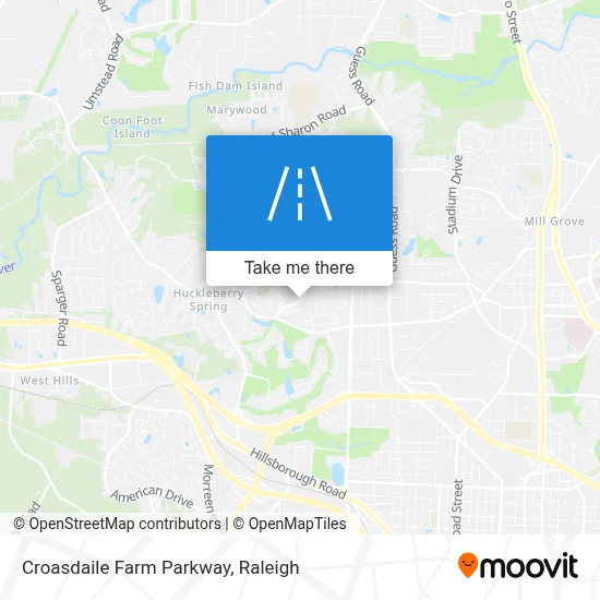 Croasdaile Farm Parkway map