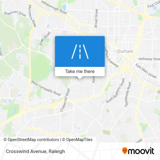 Crosswind Avenue map