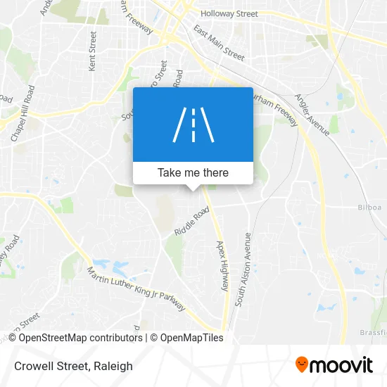 Crowell Street map