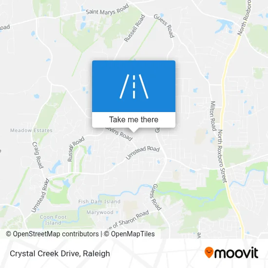 Crystal Creek Drive map