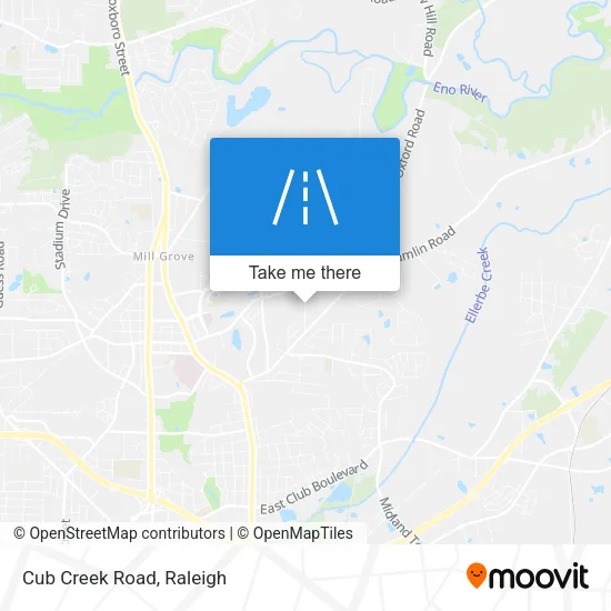 Cub Creek Road map