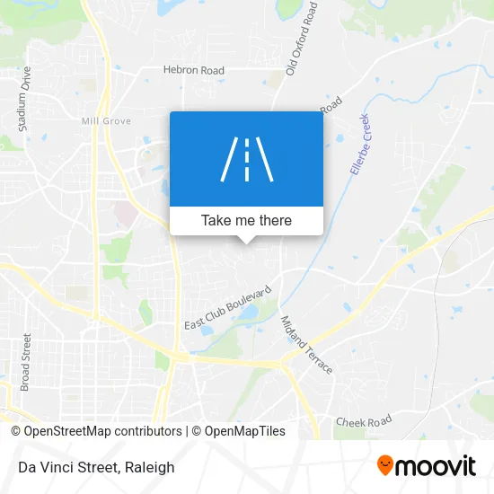 Da Vinci Street map