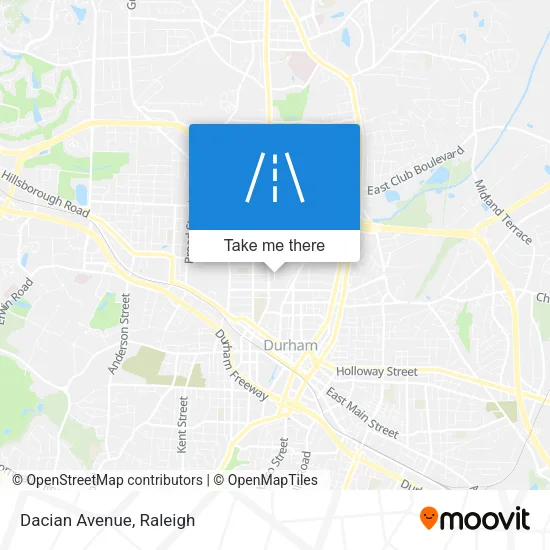 Dacian Avenue map