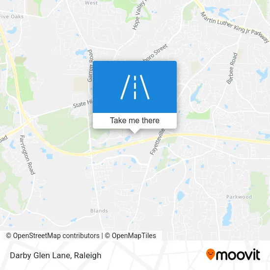 Darby Glen Lane map