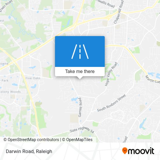 Mapa de Darwin Road