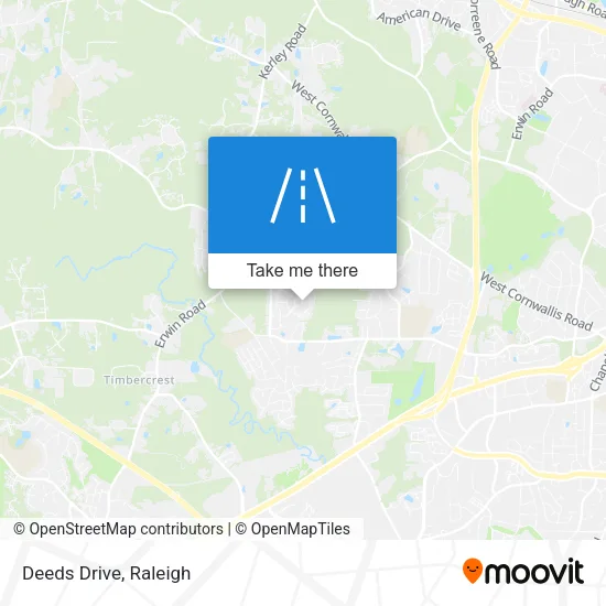 Deeds Drive map