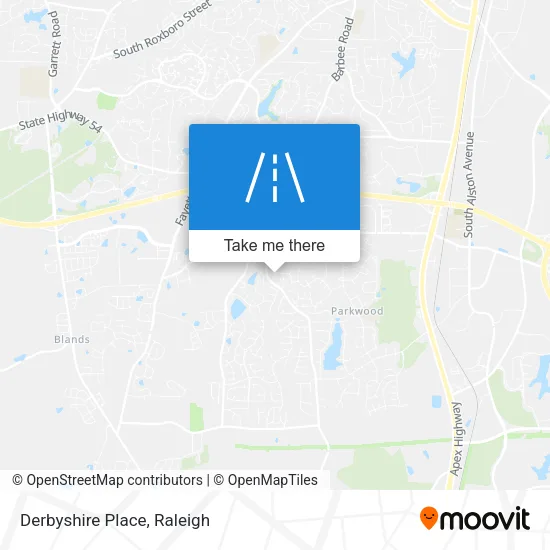 Derbyshire Place map