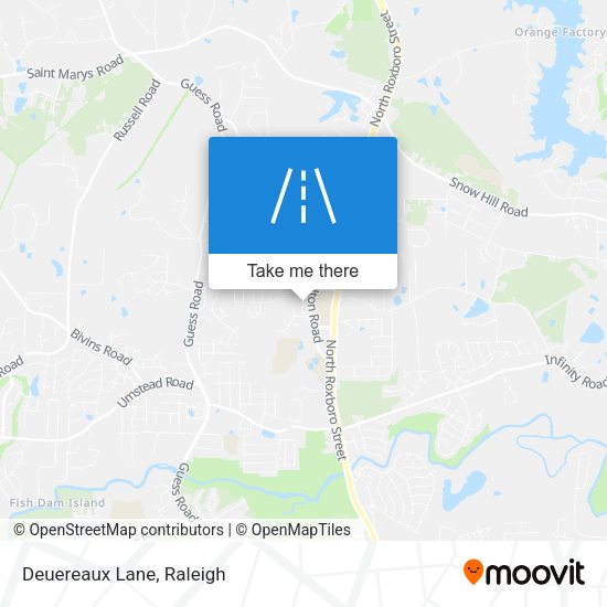 Mapa de Deuereaux Lane