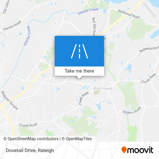 Dovetail Drive map