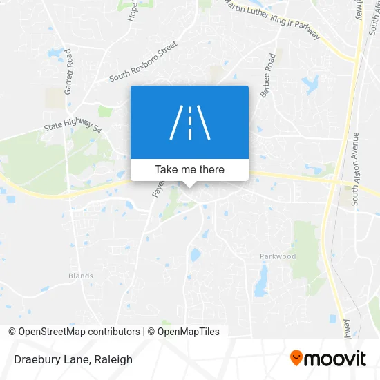 Draebury Lane map