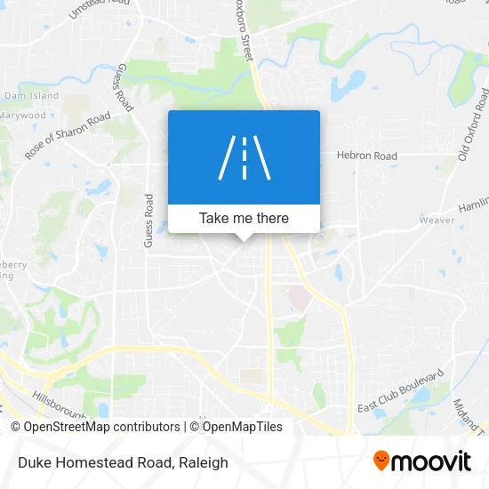 Duke Homestead Road map