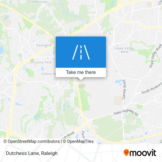 Mapa de Dutchess Lane