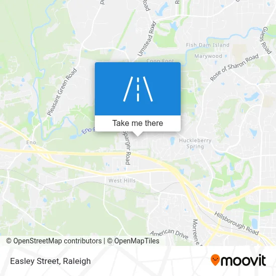 Easley Street map