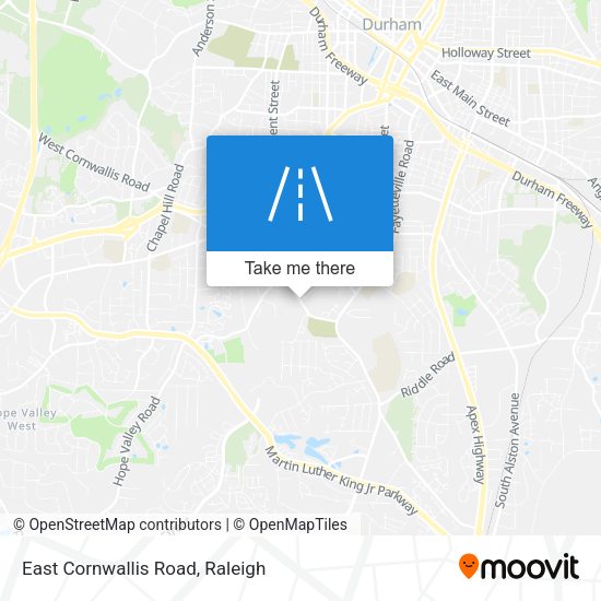 East Cornwallis Road map