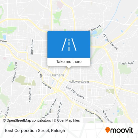 Mapa de East Corporation Street