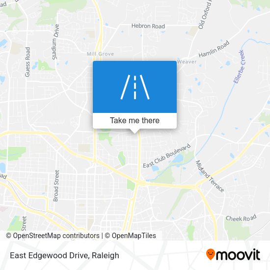 East Edgewood Drive map