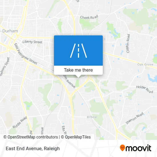 East End Avenue map