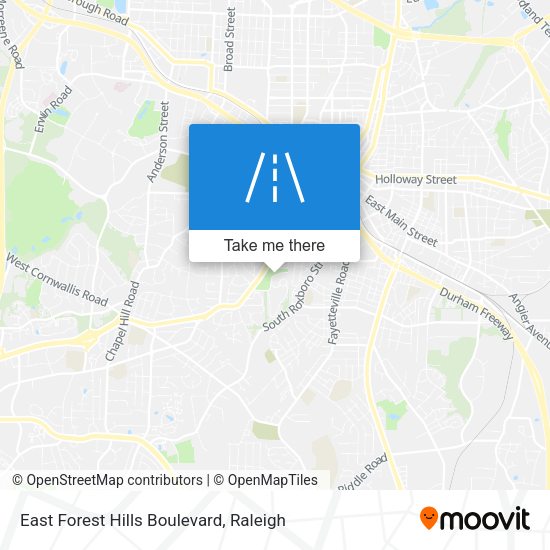 East Forest Hills Boulevard map