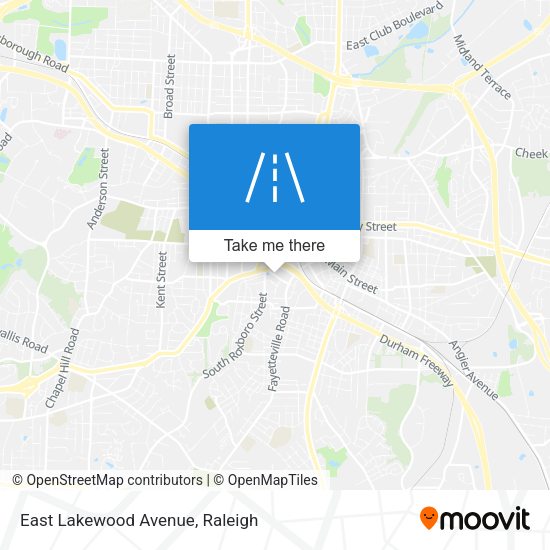 East Lakewood Avenue map