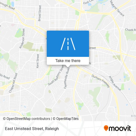 East Umstead Street map