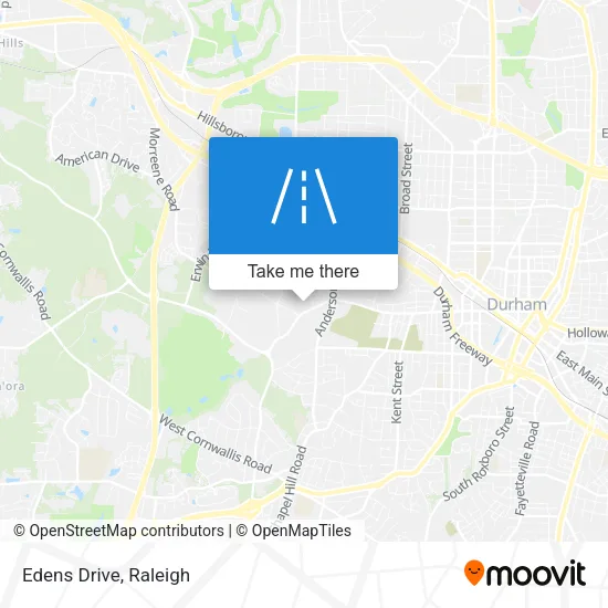 Edens Drive map